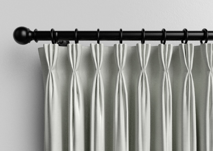 Akoya Faux Silk, Lustre Pure Silver - Made to Measure Curtains - Image 11